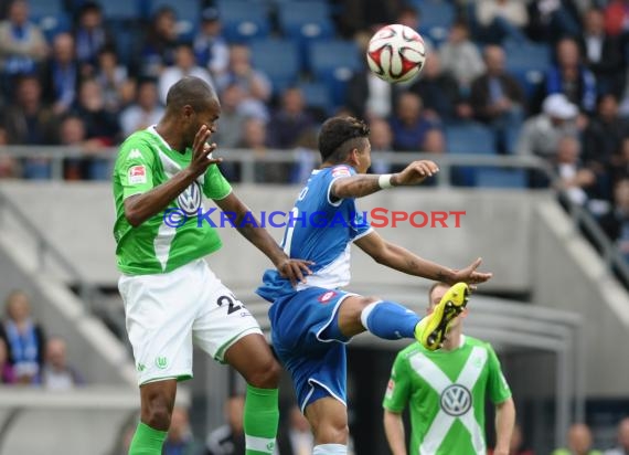 1. Fußball Bundesliga TSG 1899 Hoffenheim - VfL Wolfsburg in der Wirsol Rhein Neckar Arena Sinsheim 13.09.2014 (© Fotostand / Loerz)