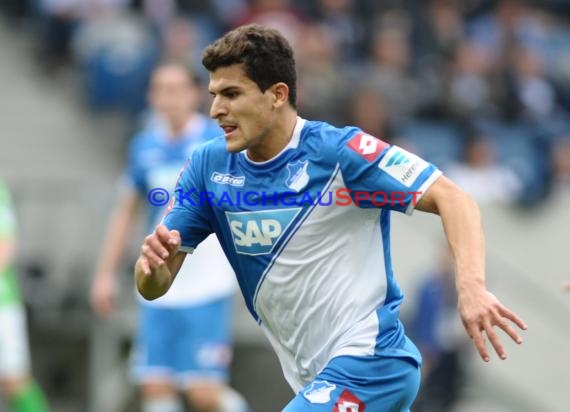 1. Fußball Bundesliga TSG 1899 Hoffenheim - VfL Wolfsburg in der Wirsol Rhein Neckar Arena Sinsheim 13.09.2014 (© Fotostand / Loerz)