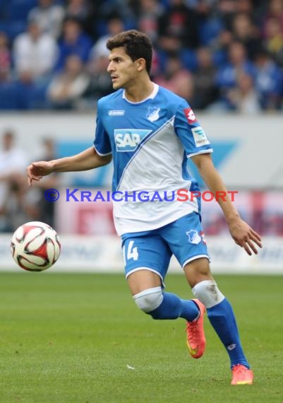 1. Fußball Bundesliga TSG 1899 Hoffenheim - VfL Wolfsburg in der Wirsol Rhein Neckar Arena Sinsheim 13.09.2014 (© Fotostand / Loerz)