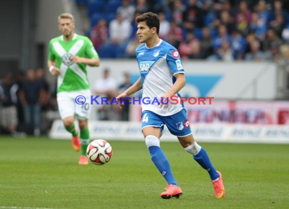 1. Fußball Bundesliga TSG 1899 Hoffenheim - VfL Wolfsburg in der Wirsol Rhein Neckar Arena Sinsheim 13.09.2014 (© Fotostand / Loerz)