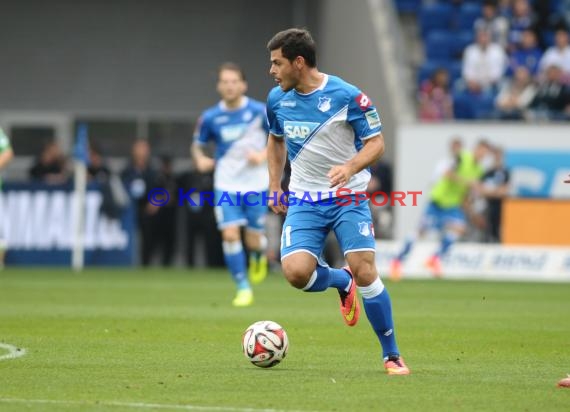 1. Fußball Bundesliga TSG 1899 Hoffenheim - VfL Wolfsburg in der Wirsol Rhein Neckar Arena Sinsheim 13.09.2014 (© Fotostand / Loerz)