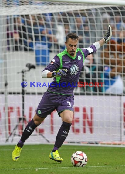 1. Fußball Bundesliga TSG 1899 Hoffenheim - VfL Wolfsburg in der Wirsol Rhein Neckar Arena Sinsheim 13.09.2014 (© Fotostand / Loerz)