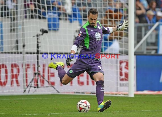 1. Fußball Bundesliga TSG 1899 Hoffenheim - VfL Wolfsburg in der Wirsol Rhein Neckar Arena Sinsheim 13.09.2014 (© Fotostand / Loerz)