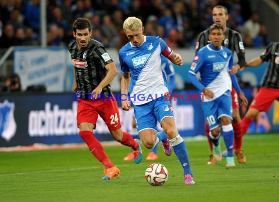 1. Fußball Bundesliga TSG 1899 Hoffenheim - SC Freiburg in der Wirsol Rhein Neckar Arena Sinsheim 23.09.2014 (© Fotostand / Loerz)