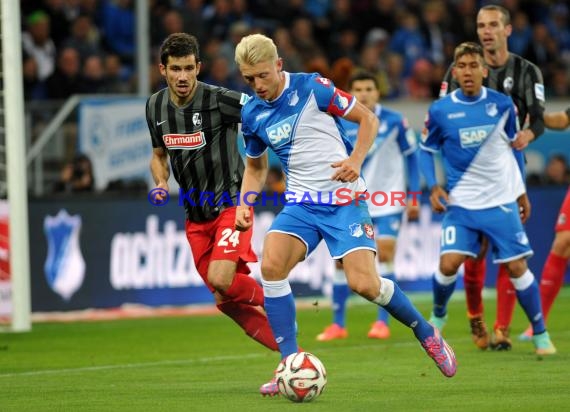 1. Fußball Bundesliga TSG 1899 Hoffenheim - SC Freiburg in der Wirsol Rhein Neckar Arena Sinsheim 23.09.2014 (© Fotostand / Loerz)