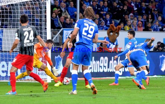 1. Fußball Bundesliga TSG 1899 Hoffenheim - SC Freiburg in der Wirsol Rhein Neckar Arena Sinsheim 23.09.2014 (© Fotostand / Loerz)