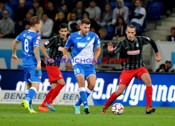 1. Fußball Bundesliga TSG 1899 Hoffenheim - SC Freiburg in der Wirsol Rhein Neckar Arena Sinsheim 23.09.2014 (© Fotostand / Loerz)