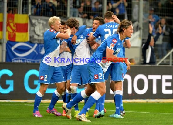 1. Fußball Bundesliga TSG 1899 Hoffenheim - SC Freiburg in der Wirsol Rhein Neckar Arena Sinsheim 23.09.2014 (© Fotostand / Loerz)