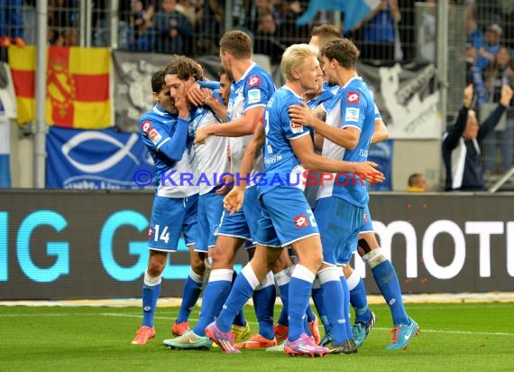 1. Fußball Bundesliga TSG 1899 Hoffenheim - SC Freiburg in der Wirsol Rhein Neckar Arena Sinsheim 23.09.2014 (© Fotostand / Loerz)