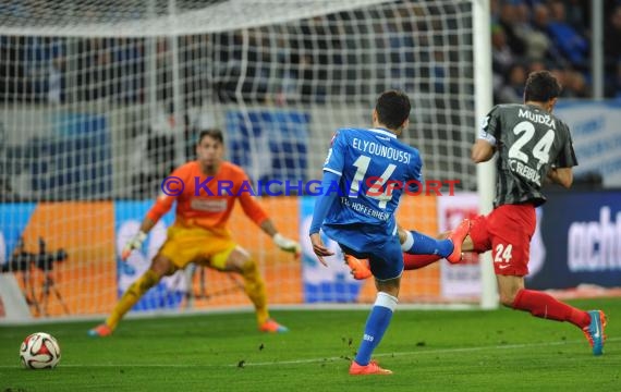 1. Fußball Bundesliga TSG 1899 Hoffenheim - SC Freiburg in der Wirsol Rhein Neckar Arena Sinsheim 23.09.2014 (© Fotostand / Loerz)