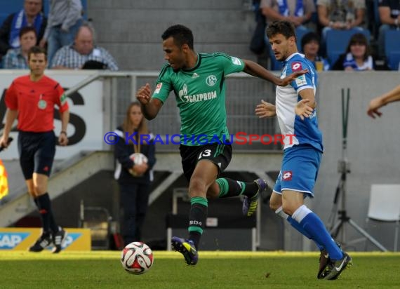 1. Fußball Bundesliga TSG 1899 Hoffenheim - FC Schalke 04 in der Wirsol Rhein Neckar Arena Sinsheim 04.10.2014  (© Fotostand / Loerz)