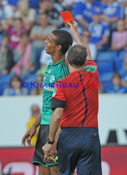 1. Fußball Bundesliga TSG 1899 Hoffenheim - FC Schalke 04 in der Wirsol Rhein Neckar Arena Sinsheim 04.10.2014  (© Fotostand / Loerz)