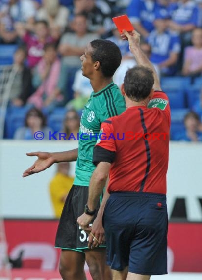 1. Fußball Bundesliga TSG 1899 Hoffenheim - FC Schalke 04 in der Wirsol Rhein Neckar Arena Sinsheim 04.10.2014  (© Fotostand / Loerz)