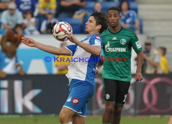 1. Fußball Bundesliga TSG 1899 Hoffenheim - FC Schalke 04 in der Wirsol Rhein Neckar Arena Sinsheim 04.10.2014  (© Fotostand / Loerz)