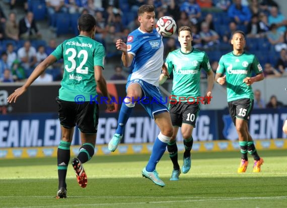 1. Fußball Bundesliga TSG 1899 Hoffenheim - FC Schalke 04 in der Wirsol Rhein Neckar Arena Sinsheim 04.10.2014  (© Fotostand / Loerz)