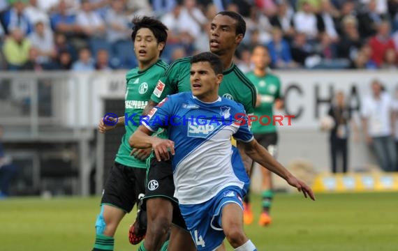 1. Fußball Bundesliga TSG 1899 Hoffenheim - FC Schalke 04 in der Wirsol Rhein Neckar Arena Sinsheim 04.10.2014  (© Fotostand / Loerz)