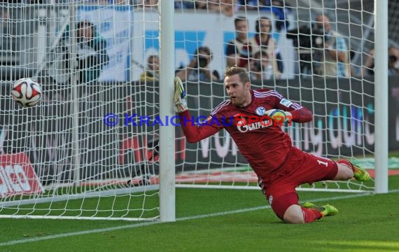 1. Fußball Bundesliga TSG 1899 Hoffenheim - FC Schalke 04 in der Wirsol Rhein Neckar Arena Sinsheim 04.10.2014  (© Fotostand / Loerz)