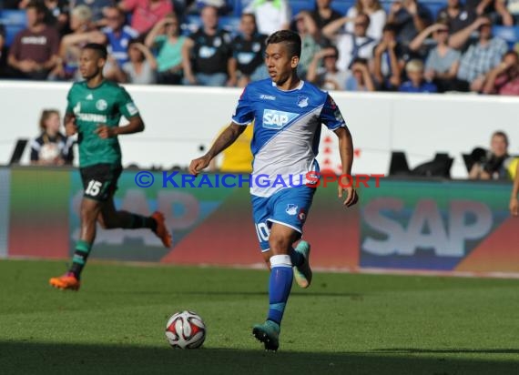 1. Fußball Bundesliga TSG 1899 Hoffenheim - FC Schalke 04 in der Wirsol Rhein Neckar Arena Sinsheim 04.10.2014  (© Fotostand / Loerz)