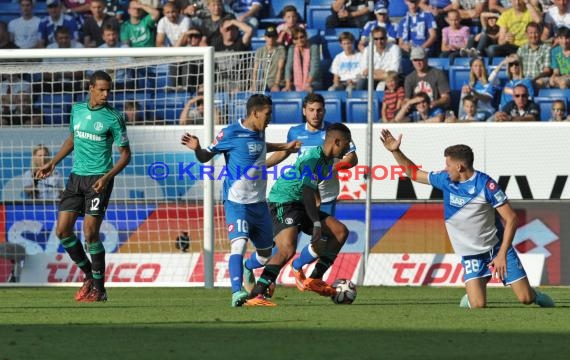 1. Fußball Bundesliga TSG 1899 Hoffenheim - FC Schalke 04 in der Wirsol Rhein Neckar Arena Sinsheim 04.10.2014  (© Fotostand / Loerz)