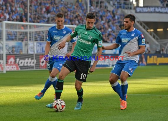 1. Fußball Bundesliga TSG 1899 Hoffenheim - FC Schalke 04 in der Wirsol Rhein Neckar Arena Sinsheim 04.10.2014  (© Fotostand / Loerz)