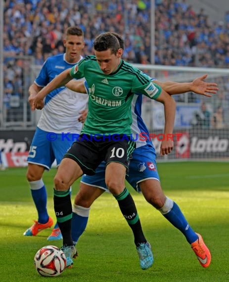 1. Fußball Bundesliga TSG 1899 Hoffenheim - FC Schalke 04 in der Wirsol Rhein Neckar Arena Sinsheim 04.10.2014  (© Fotostand / Loerz)