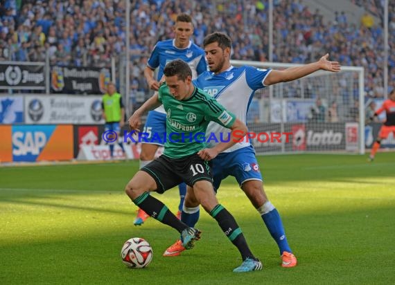 1. Fußball Bundesliga TSG 1899 Hoffenheim - FC Schalke 04 in der Wirsol Rhein Neckar Arena Sinsheim 04.10.2014  (© Fotostand / Loerz)