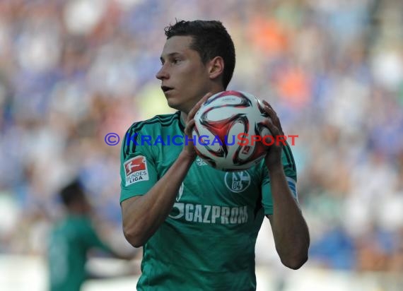 1. Fußball Bundesliga TSG 1899 Hoffenheim - FC Schalke 04 in der Wirsol Rhein Neckar Arena Sinsheim 04.10.2014  (© Fotostand / Loerz)