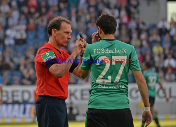 1. Fußball Bundesliga TSG 1899 Hoffenheim - FC Schalke 04 in der Wirsol Rhein Neckar Arena Sinsheim 04.10.2014  (© Fotostand / Loerz)