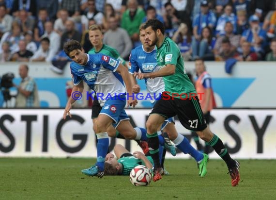 1. Fußball Bundesliga TSG 1899 Hoffenheim - FC Schalke 04 in der Wirsol Rhein Neckar Arena Sinsheim 04.10.2014  (© Fotostand / Loerz)