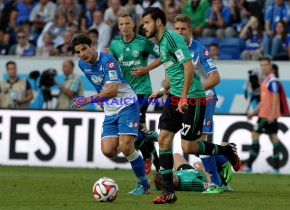 1. Fußball Bundesliga TSG 1899 Hoffenheim - FC Schalke 04 in der Wirsol Rhein Neckar Arena Sinsheim 04.10.2014  (© Fotostand / Loerz)