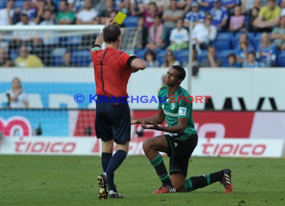 1. Fußball Bundesliga TSG 1899 Hoffenheim - FC Schalke 04 in der Wirsol Rhein Neckar Arena Sinsheim 04.10.2014  (© Fotostand / Loerz)