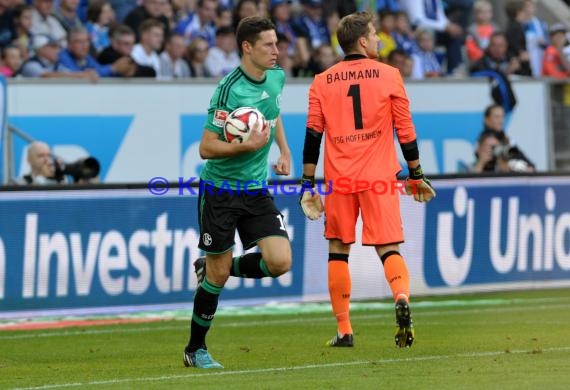 1. Fußball Bundesliga TSG 1899 Hoffenheim - FC Schalke 04 in der Wirsol Rhein Neckar Arena Sinsheim 04.10.2014  (© Fotostand / Loerz)