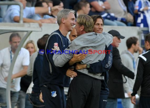 1. Fußball Bundesliga TSG 1899 Hoffenheim - FC Schalke 04 in der Wirsol Rhein Neckar Arena Sinsheim 04.10.2014  (© Fotostand / Loerz)