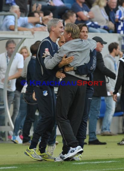 1. Fußball Bundesliga TSG 1899 Hoffenheim - FC Schalke 04 in der Wirsol Rhein Neckar Arena Sinsheim 04.10.2014  (© Fotostand / Loerz)