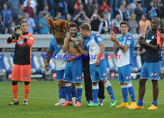 1. Fußball Bundesliga TSG 1899 Hoffenheim - FC Schalke 04 in der Wirsol Rhein Neckar Arena Sinsheim 04.10.2014  (© Fotostand / Loerz)