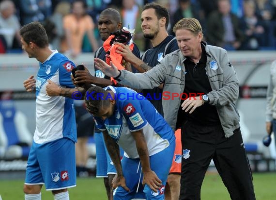 1. Fußball Bundesliga TSG 1899 Hoffenheim - FC Schalke 04 in der Wirsol Rhein Neckar Arena Sinsheim 04.10.2014  (© Fotostand / Loerz)