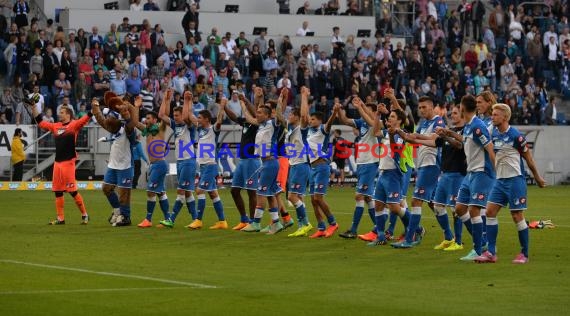 1. Fußball Bundesliga TSG 1899 Hoffenheim - FC Schalke 04 in der Wirsol Rhein Neckar Arena Sinsheim 04.10.2014  (© Fotostand / Loerz)