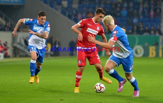 DFB Pokal 2. Runde TSG 1899 Hoffenheim - FSV Frankfurt in der Rhein Neckar Arena Sinsheim 29.10.2014 (© Fotostand / Loerz)