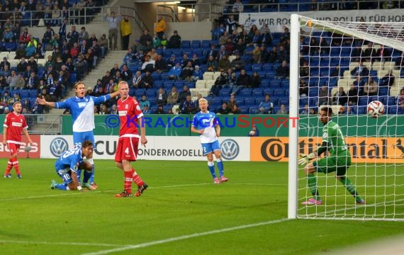 DFB Pokal 2. Runde TSG 1899 Hoffenheim - FSV Frankfurt in der Rhein Neckar Arena Sinsheim 29.10.2014 (© Fotostand / Loerz)