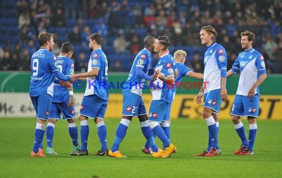 DFB Pokal 2. Runde TSG 1899 Hoffenheim - FSV Frankfurt in der Rhein Neckar Arena Sinsheim 29.10.2014 (© Fotostand / Loerz)