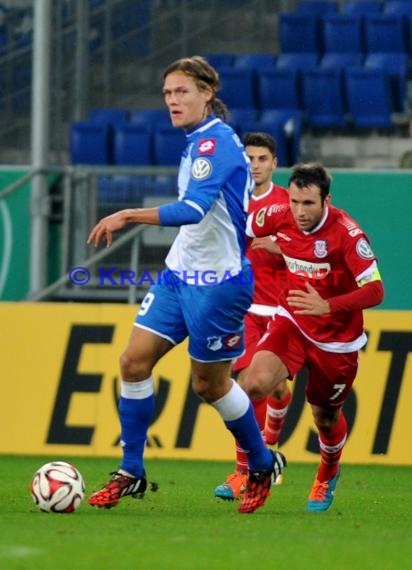 DFB Pokal 2. Runde TSG 1899 Hoffenheim - FSV Frankfurt in der Rhein Neckar Arena Sinsheim 29.10.2014 (© Fotostand / Loerz)