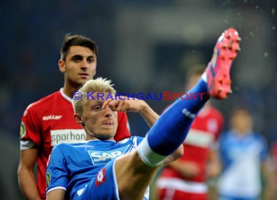 DFB Pokal 2. Runde TSG 1899 Hoffenheim - FSV Frankfurt in der Rhein Neckar Arena Sinsheim 29.10.2014 (© Fotostand / Loerz)