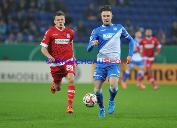 DFB Pokal 2. Runde TSG 1899 Hoffenheim - FSV Frankfurt in der Rhein Neckar Arena Sinsheim 29.10.2014 (© Fotostand / Loerz)