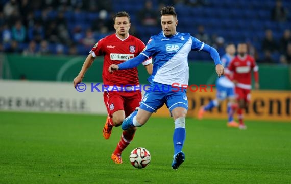 DFB Pokal 2. Runde TSG 1899 Hoffenheim - FSV Frankfurt in der Rhein Neckar Arena Sinsheim 29.10.2014 (© Fotostand / Loerz)