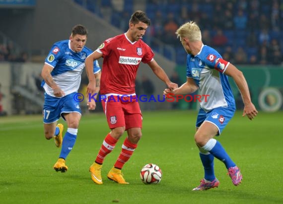 DFB Pokal 2. Runde TSG 1899 Hoffenheim - FSV Frankfurt in der Rhein Neckar Arena Sinsheim 29.10.2014 (© Fotostand / Loerz)