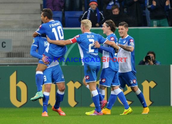 DFB Pokal 2. Runde TSG 1899 Hoffenheim - FSV Frankfurt in der Rhein Neckar Arena Sinsheim 29.10.2014 (© Fotostand / Loerz)