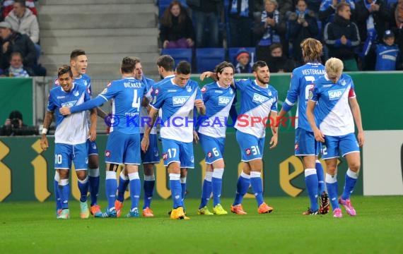 DFB Pokal 2. Runde TSG 1899 Hoffenheim - FSV Frankfurt in der Rhein Neckar Arena Sinsheim 29.10.2014 (© Fotostand / Loerz)