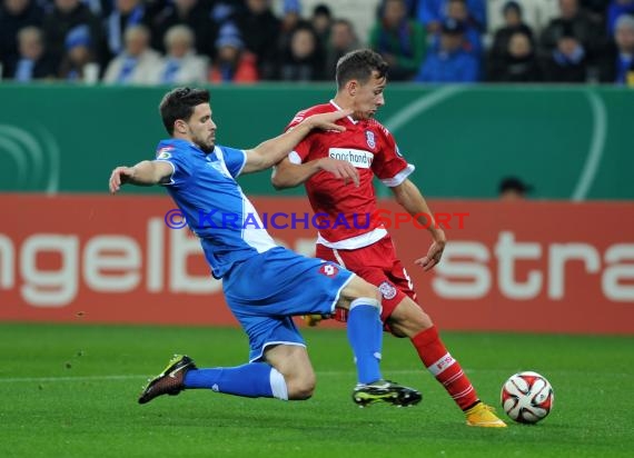 DFB Pokal 2. Runde TSG 1899 Hoffenheim - FSV Frankfurt in der Rhein Neckar Arena Sinsheim 29.10.2014 (© Fotostand / Loerz)