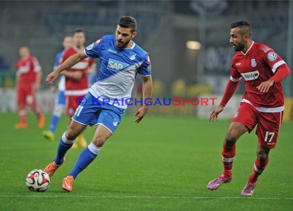 DFB Pokal 2. Runde TSG 1899 Hoffenheim - FSV Frankfurt in der Rhein Neckar Arena Sinsheim 29.10.2014 (© Fotostand / Loerz)