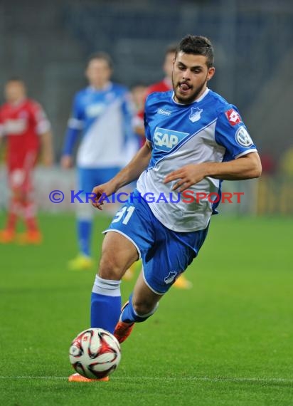 DFB Pokal 2. Runde TSG 1899 Hoffenheim - FSV Frankfurt in der Rhein Neckar Arena Sinsheim 29.10.2014 (© Fotostand / Loerz)